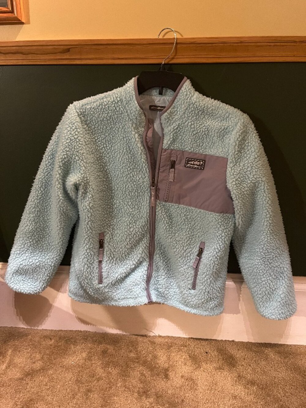 Eddie Bauer kids sherpa jacket, like new